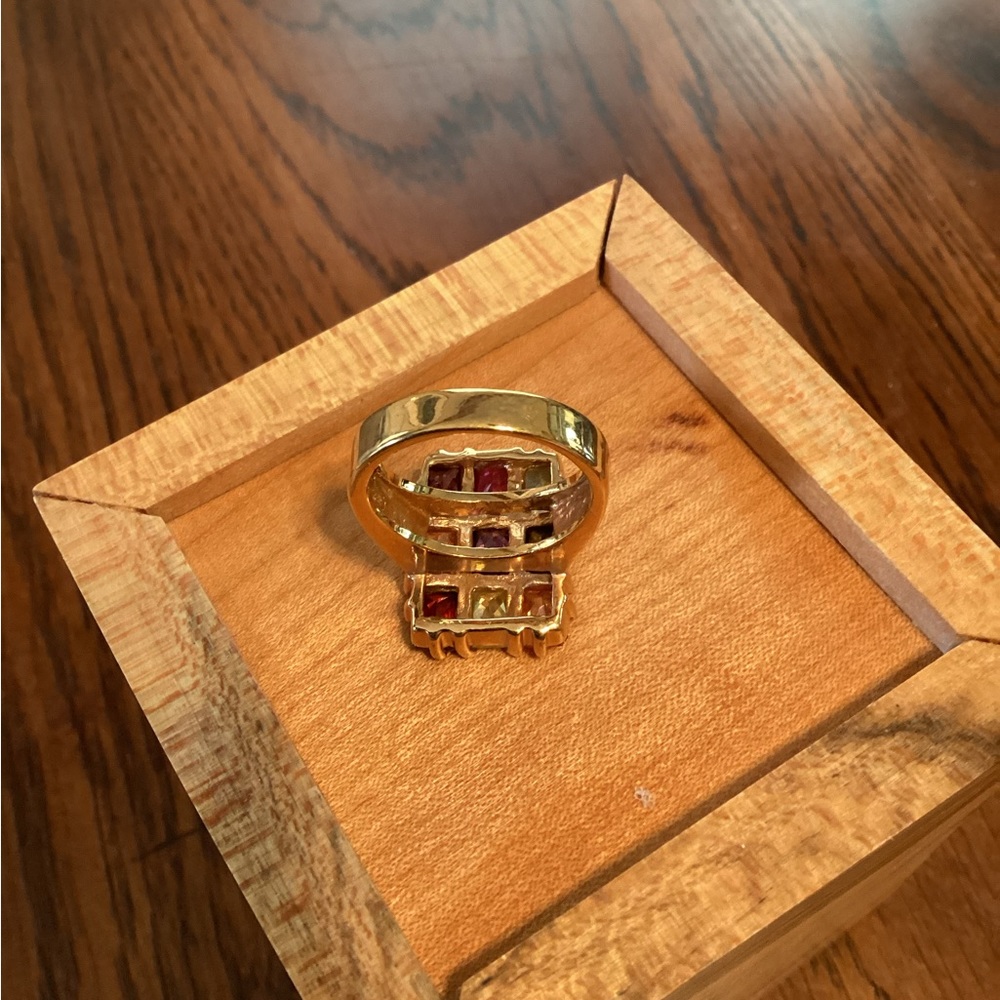 Multi Gemstone Ring - image 5